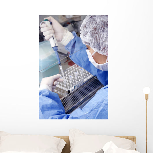 Doctor Working Laboratory Wall Decal