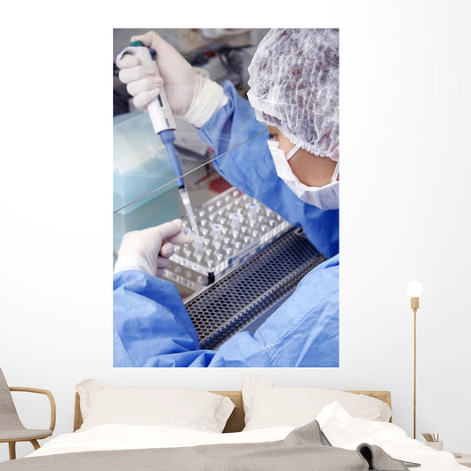 Doctor Working Laboratory Wall Decal