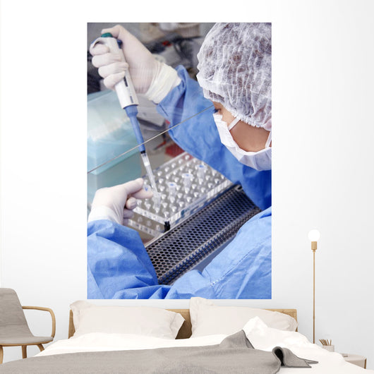 Doctor Working Laboratory Wall Decal