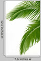 Two Palm Tree Leaves Wall Decal