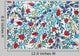 Flower Ceramic Texture Style Wall Decal