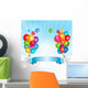 Holiday Balloons Frame Composition Wall Decal