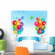 Holiday Balloons Frame Composition Wall Decal