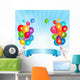 Holiday Balloons Frame Composition Wall Decal