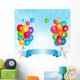 Holiday Balloons Frame Composition Wall Decal