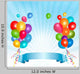 Holiday Balloons Frame Composition Wall Decal