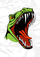 Tyrannosaurus Head Wall Decal