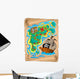 Parchment with Treasure Map Wall Decal