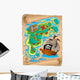 Parchment with Treasure Map Wall Decal
