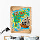 Parchment with Treasure Map Wall Decal