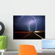 Twin Lightning Bolts Strike Wall Decal