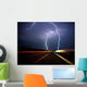 Twin Lightning Bolts Strike Wall Decal