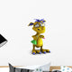 Cute Cartoon Monster Doing Wall Decal