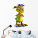 Cute Cartoon Monster Doing Wall Decal