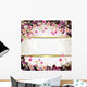 Flowers Banner with Center Open Wall Decal