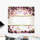 Flowers Banner with Center Open Wall Decal