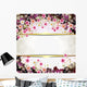 Flowers Banner with Center Open Wall Decal