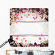 Flowers Banner with Center Open Wall Decal