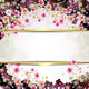 Flowers Banner with Center Open Wall Decal