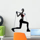 Woman Exercising with Gymstick - Lunge Wall Decal