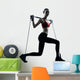 Woman Exercising with Gymstick - Lunge Wall Decal