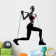 Woman Exercising with Gymstick - Lunge Wall Decal