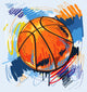Vector Basketball Wall Decal