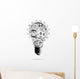 Light Bulb Design Cogs Wall Decal