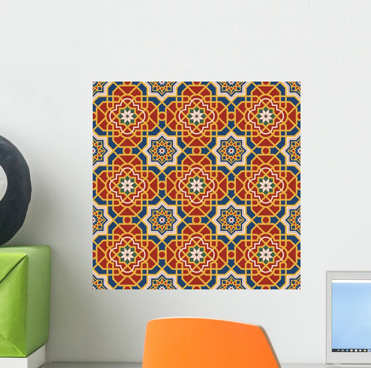 Arabesque Seamless Pattern Editable Wall Decal