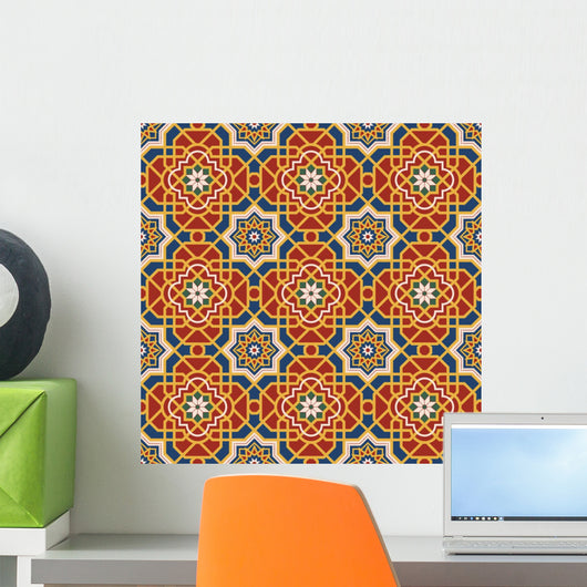 Arabesque Seamless Pattern Editable Wall Decal