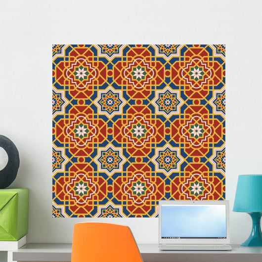 Arabesque Seamless Pattern Editable Wall Decal