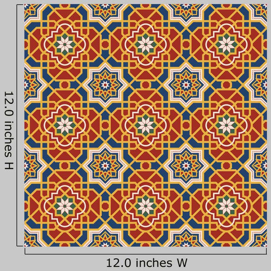 Arabesque Seamless Pattern Editable Wall Decal