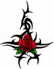 Tribal Rose Tattoo Wall Decal