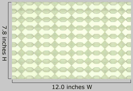 Repeating Texture Green Diamonds Wall Decal
