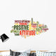 Positive Attitude Word Cloud 1 Wall Decal