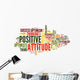 Positive Attitude Word Cloud 1 Wall Decal