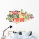 Positive Attitude Word Cloud 1 Wall Decal