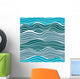 Sea Waves Seamless Pattern Wall Decal