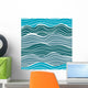 Sea Waves Seamless Pattern Wall Decal