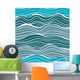 Sea Waves Seamless Pattern Wall Decal