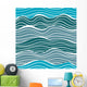 Sea Waves Seamless Pattern Wall Decal