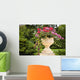 Pedestal Garden Planters Wall Decal