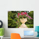 Pedestal Garden Planters Wall Decal