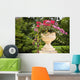 Pedestal Garden Planters Wall Decal