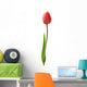 Beautiful Red Tulip White Wall Decal