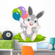 Bunny and Balloons Wall Decal