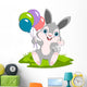 Bunny and Balloons Wall Decal