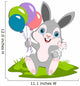 Bunny and Balloons Wall Decal