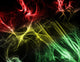 Red, Yellow, and Green Wisps Wall Decal