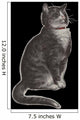 Dignified Grey Tabby Cat Wall Mural